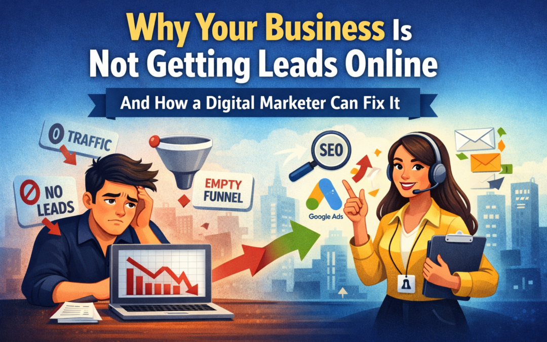Why Your Business Is Not Getting Leads Online — And Exactly How a Digital Marketer Can Fix It