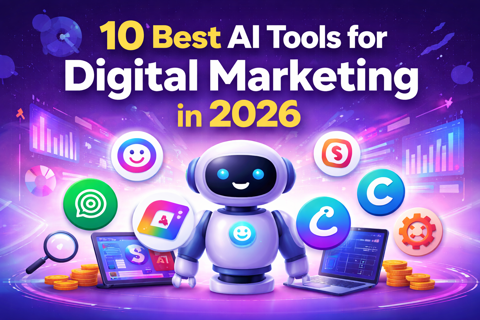 Best 10 AI Tools for Digital Marketing